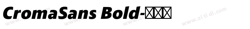 CromaSans Bold字体转换